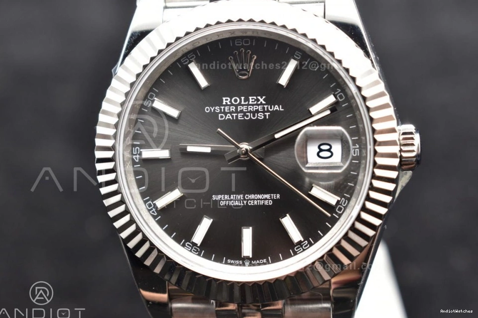 Jubilee Best 41 639 SA 904L Casual DIWF 1:1 126334 Stick Dial Steel Grey DateJust Edition on Bracelet 1113